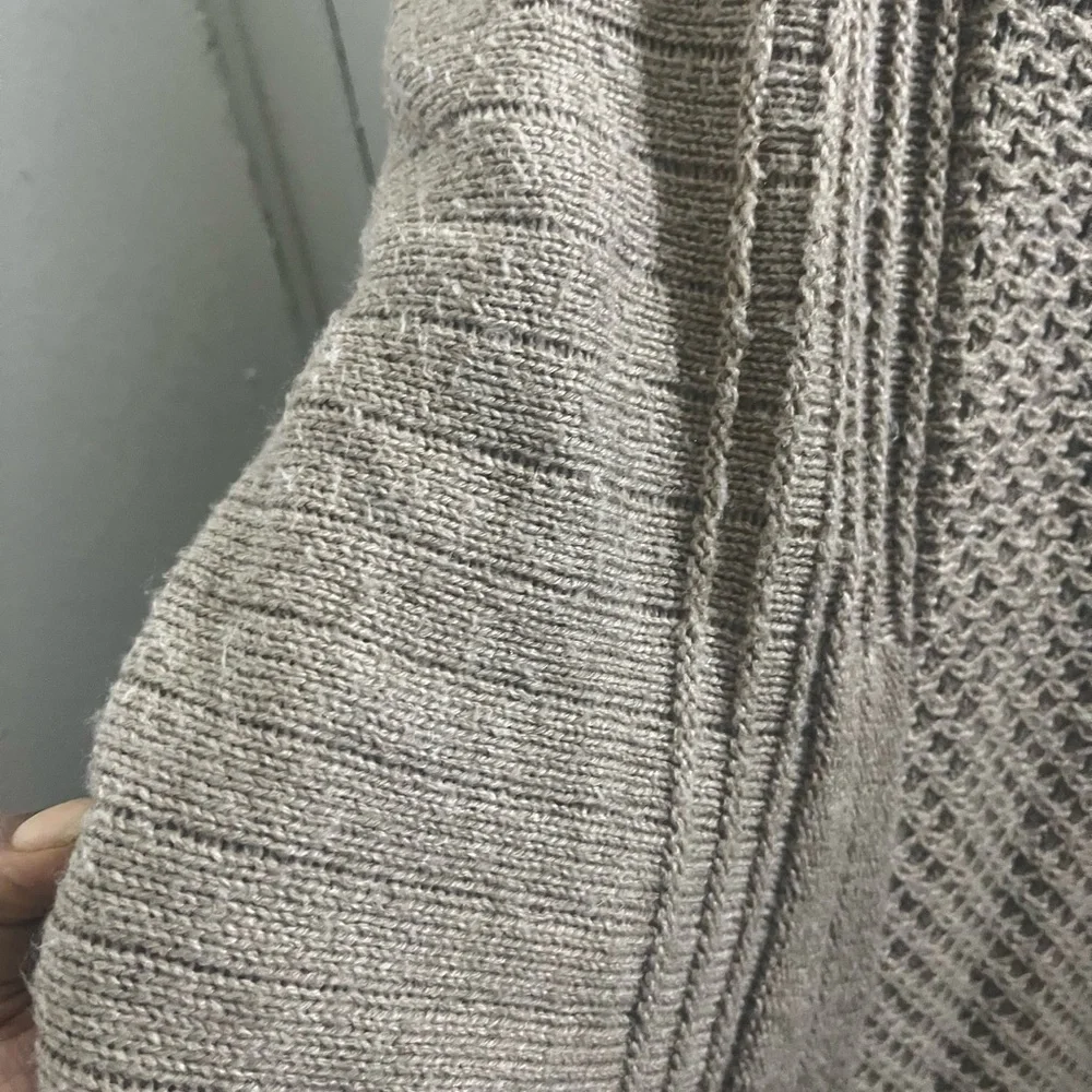 Notations Women's Tan Open-Front Cardigan - Picture 4 of 5